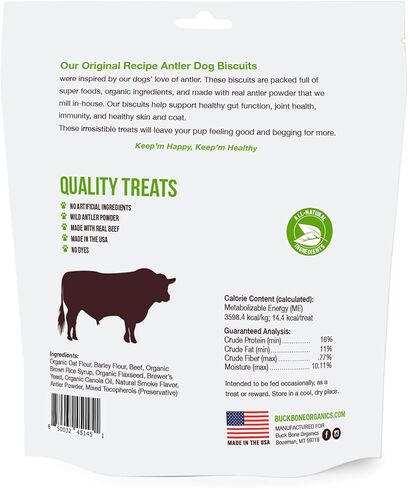 Buck Bone Organics Antler Dog Size Mini 8 Oz Bag in Kuwait