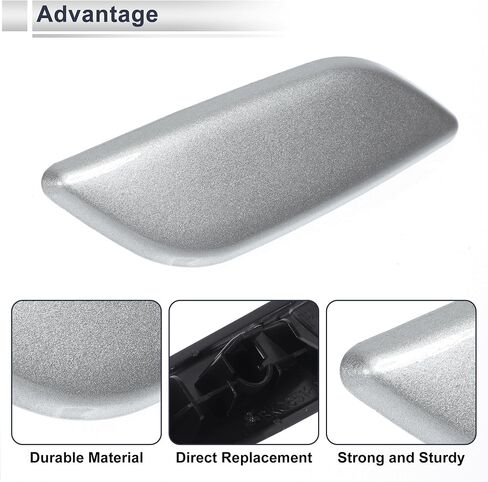 Front Left Side Bumper Headlight Washer Nozzle Cover Cap for Mazda 3 M3 Axela 2013-2016 Bumper Trim Nozzle Cover No.BKC6518H1 White 1 Pcs in Saudi Arabia