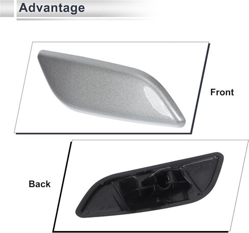 Front Left Side Bumper Headlight Washer Nozzle Cover Cap for Mazda 3 M3 Axela 2013-2016 Bumper Trim Nozzle Cover No.BKC6518H1 White 1 Pcs in Saudi Arabia