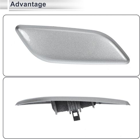 Front Left Side Bumper Headlight Washer Nozzle Cover Cap for Mazda 3 M3 Axela 2013-2016 Bumper Trim Nozzle Cover No.BKC6518H1 White 1 Pcs in Saudi Arabia