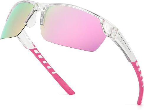 TJUTR Running Sunglasses for Women, Polarized Wrap Around Sun Glasses with UV400 Protection for Sports Cycling Golf TS3080 in Saudi Arabia