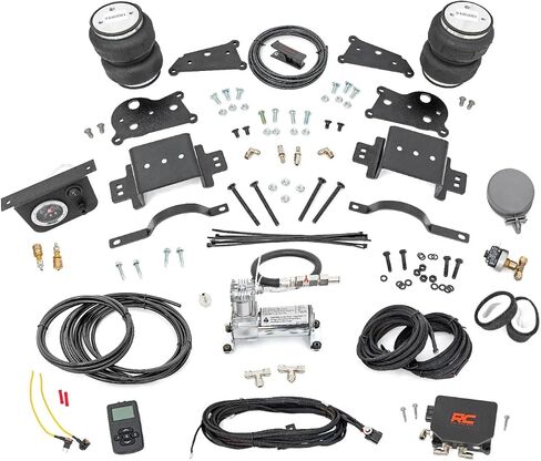 Rough Country Rear Air Spring Kit for Ram 2500 (2014-2024) - Minimizes Trailer Sway, Prevents Bottoming Out in Kuwait