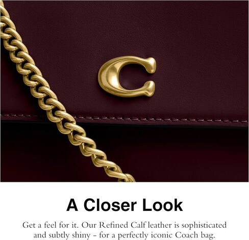 Coach Brook Flap Chain Bag, B4/Bluebell in Saudi Arabia