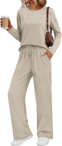 Lillusory Women's تعرق 2 قطعة من صالة مطابقة مجموعات العرق مجموعات العرق غير الرسمية in Kuwait