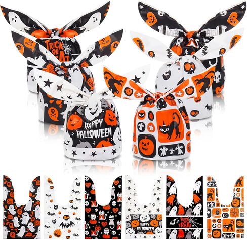 Lapensa 100pcs Easter Treat Acags ، 6 أنماط حقائب Easter Candy Goadies لإعطاء الهدايا لحفلات DIY Supplies لصالح in Kuwait