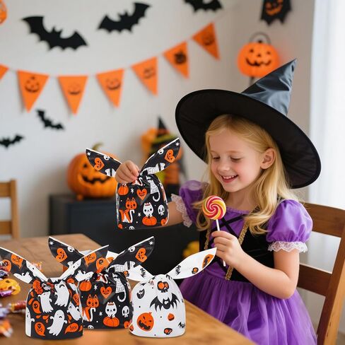 Lapensa 100pcs Easter Treat Acags ، 6 أنماط حقائب Easter Candy Goadies لإعطاء الهدايا لحفلات DIY Supplies لصالح in Kuwait