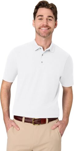 Hanes mens X-temp Performance Polo, Cotton Blend Sport Shirt for Men With Odor Control in Kuwait