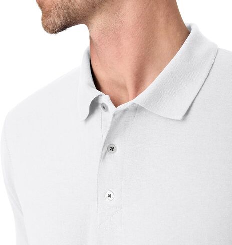 Hanes mens X-temp Performance Polo, Cotton Blend Sport Shirt for Men With Odor Control in Kuwait
