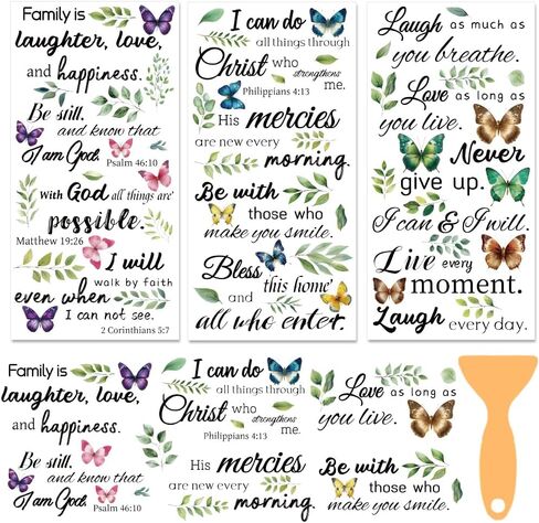 3 Sheet Rub on Transfer Stickers Farmhouse Cute Farm Animals Letters Rub on Transfer Furniture Stickers Decal Vivid 11.8"* 5.9" for Farmhouse Home Office Bedroom Paper Wood DIY Crafts in Kuwait