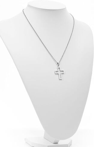 High Polish Hollow Openwork Cross Pendant Necklace for Men Women,Punk Hip Hop Decoration Jewelry in Saudi Arabia