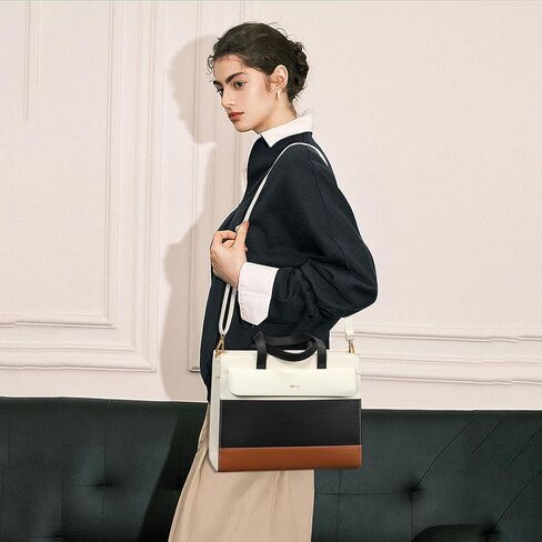 Keyli 2pcs Purses and Handbags for Women, Fashion Vegan Leather Shoulder Tote Bags Top Handle Satchel Bag with Long Strap in Kuwait