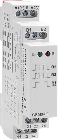 Electronic Impulse Latching Relay, IGEYAPA GRM8-01 16A Memory Impulse Relay Wide Range Voltage AC DC 12V to 240V Pulse Relays Din Rail Mounted in Saudi Arabia