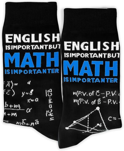 Funny Math Socks - Back to School Outfits, Novelty Gifts for Teachers, Students & Special Occasions (119) in Saudi Arabia