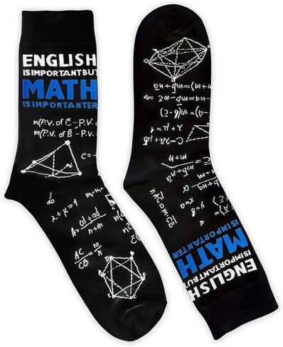 Funny Math Socks - Back to School Outfits, Novelty Gifts for Teachers, Students & Special Occasions (119) in Saudi Arabia