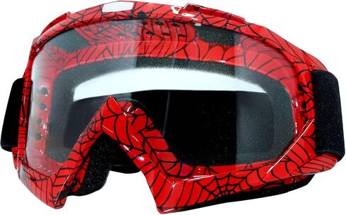 Dirt Bike Motorcycle Goggles ATV Motocross Riding Goggles UV400 OTG Offroad MX Helmet Racing Four Wheeler Goggle for Adults Men Women Youth Kids(Pink frame+pink lens) in Kuwait