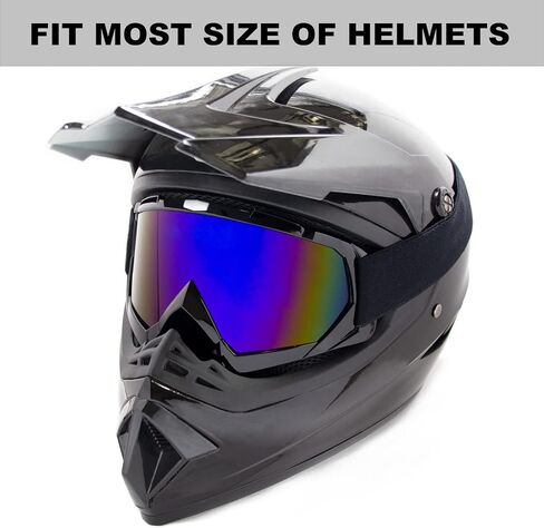 Dirt Bike Motorcycle Goggles ATV Motocross Riding Goggles UV400 OTG Offroad MX Helmet Racing Four Wheeler Goggle for Adults Men Women Youth Kids(Pink frame+pink lens) in Kuwait