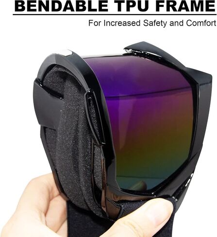 Dirt Bike Motorcycle Goggles ATV Motocross Riding Goggles UV400 OTG Offroad MX Helmet Racing Four Wheeler Goggle for Adults Men Women Youth Kids(Pink frame+pink lens) in Kuwait