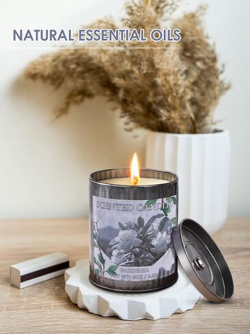 شموع معطرة للمنزل ، شمعة الصويا 8 أوقية ، حرق 50 ساعة ، العطرية اللافندر ، شمعة بيضاء في صندوق الهدايا ، مثالية لعيد الميلاد ، عيد الأم ، عيد الميلاد in Kuwait