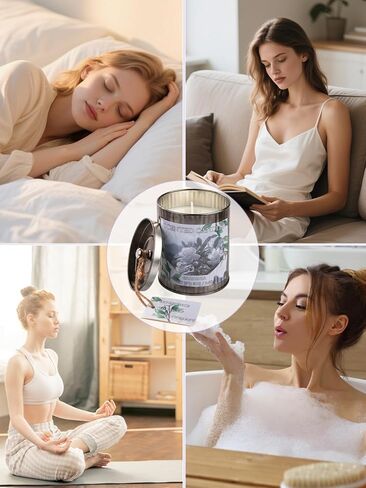 شموع معطرة للمنزل ، شمعة الصويا 8 أوقية ، حرق 50 ساعة ، العطرية اللافندر ، شمعة بيضاء في صندوق الهدايا ، مثالية لعيد الميلاد ، عيد الأم ، عيد الميلاد in Kuwait