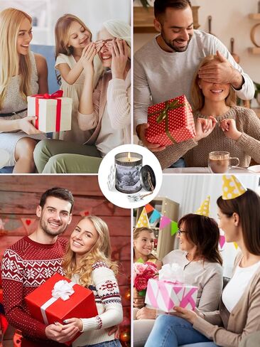 شموع معطرة للمنزل ، شمعة الصويا 8 أوقية ، حرق 50 ساعة ، العطرية اللافندر ، شمعة بيضاء في صندوق الهدايا ، مثالية لعيد الميلاد ، عيد الأم ، عيد الميلاد in Kuwait