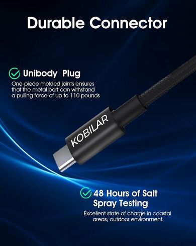 كابل USB C إلى USB C، شحن فائق السرعة بقدرة 100 وات 5 أمبير، PD 3.0، من النوع C إلى النوع C، 3 عبوات (5 أقدام، 6.6 أقدام، 6.6 أقدام)، لهاتف iPhone 15/15 Pro/15 Pro Max، وiPad Pro in Saudi Arabia
