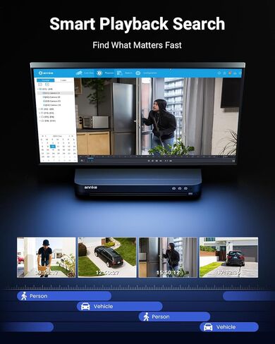 ANNKE 8CH 4K Security DVR Recorder with AI Human/Vehicle Detection, H.265+ Hybrid 5-in-1 CCTV DVR with Line Crossing & Intrusion Detection for Surveillance Camera, Easy Remote Access, NO HDD Included in Saudi Arabia