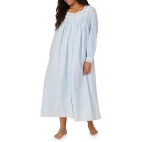 رداء الدانتيل من إيلين ويست كوين آن للنساء - الإرث خفيف الوزن بنسبة 100 ٪ من ثوب النوم أو رداء الأمامي - الأسود ، كبير in Kuwait