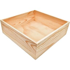 Anktily 4 Pack Unfinished Wooden Craft Storage Organiser Boxes, 6 x 4 x 2.4 inch Small Square Wood Box, Rustic Natural Wood Container Box for Home Venue Decor in Kuwait