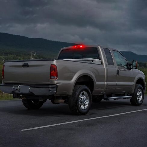 3rd Third Brake Lights LED Compatible with F150 2015-2024,for Superduty F250/F350/F450/F550 2017-2024,for Ranger 2019-2024, Cab Roof Cargo Light Rear Center High Mount Stop Lamp (Smoked Lens) in Saudi Arabia