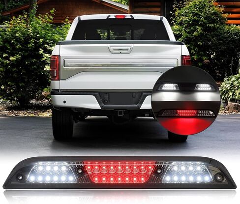 3rd Third Brake Lights LED Compatible with F150 2015-2024,for Superduty F250/F350/F450/F550 2017-2024,for Ranger 2019-2024, Cab Roof Cargo Light Rear Center High Mount Stop Lamp (Smoked Lens) in Saudi Arabia