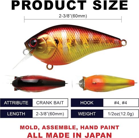 Lucky Craft LC 1.5 سحر الصيد الصامت Crankbait ، 2-3/8 "مربع بديل كرنكبيت ، سحر باس ، الطعم الصلب عمق 4 أقدام ، معدات الصيد ، 215 طحلب أسود in Kuwait