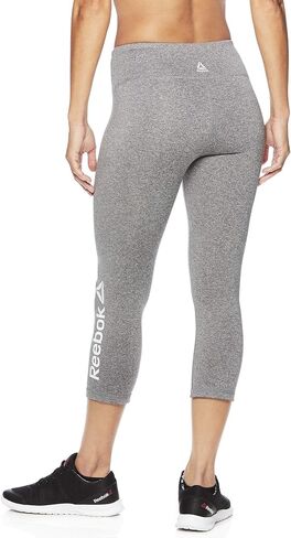 Reebok Womens ذات العلامات التجارية Capri Compression Athletic Pants S143 XL/20 ، Black ، X-Large in Saudi Arabia