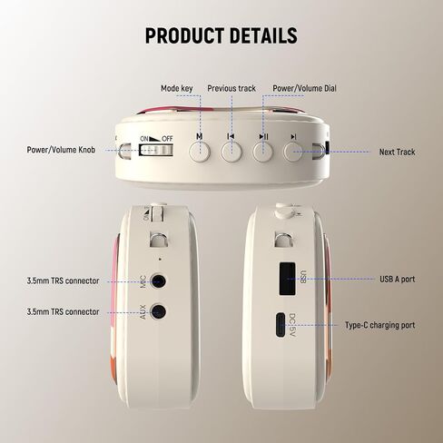Neewer VA02 مكبر للصوت مع الميكروفون اللاسلكي ، MINI MINI USB C قابلة لإعادة الشحن لإلغاء الضوضاء الصوتية مكبر الصوت MEGAPHONE MEGAPHONE ، 10 ساعات ، 15 مترًا لمدرسي المدربين في الفصل الدراسي in Kuwait