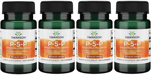 Swanson P-5-P (Pyridoxal-5-Phosphate) Coenzymated Vitaminb-6 20 Milligrams 60 Capsules in Saudi Arabia
