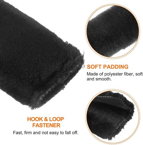 HARFINGTON 6pcs Car Seat Belt Pad Soft Fiber Seatbelt Shoulder Strap Covers Comfortable Driving Cushion Universal Car Accessories for Car, Taupe in Saudi Arabia