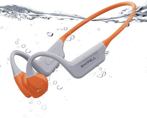 سماعات توصيل العظام البرية 5 ، سماعات سماعات سباحة IP68 مقاومة للماء ذاكرة MP3 MP3 32G ، Bluetooth 5.4 ، مادة السيليكون السائل للركض ، المشي لمسافات طويلة واكتشاف البرية in Kuwait