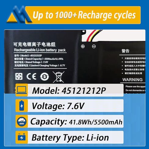 استبدال بطارية الكمبيوتر المحمول 41.8Wh 45121212P لبوابة RTDPART GWTN116-1BL GWTC116-2BL GWTC116-1BK GWTC116-2BK 45121212 3978115 3978115-2S NV-3978115 NV-3978115-2S U437411 3PV-2S1P in Kuwait