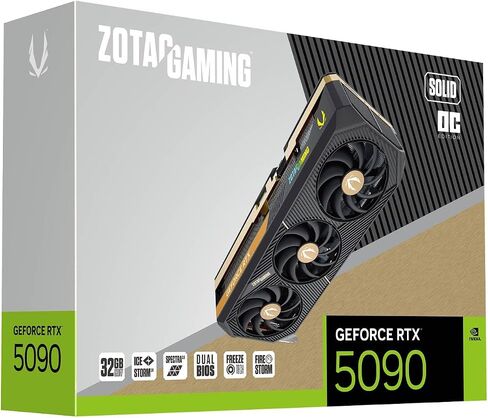 Zotac Gaming Geforce RTX 5090 Solid OC White Edition DLSS 4 32GB GDDR7 512-BIT 28 GBPS PCIE 5.0 GAMESTACT in Saudi Arabia