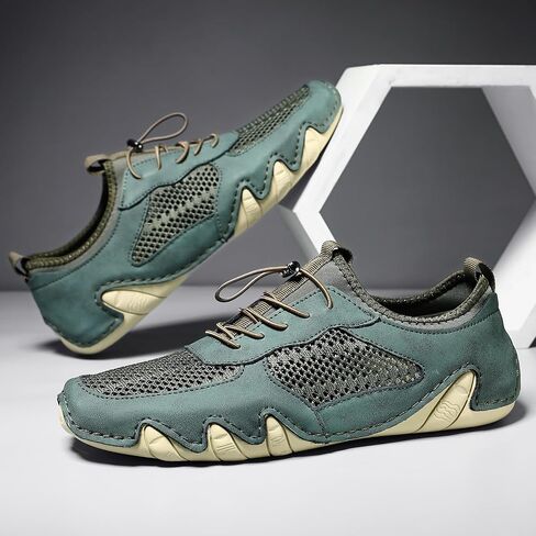 Driving Shoes for Men Breathable Mesh Men's Casual Shoes Slip On Fashion Comfortable Handmade in Saudi Arabia