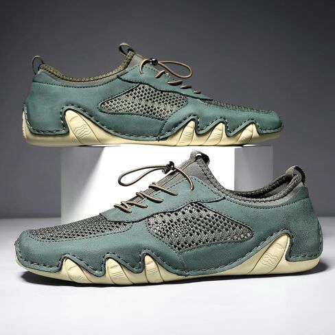 Driving Shoes for Men Breathable Mesh Men's Casual Shoes Slip On Fashion Comfortable Handmade in Saudi Arabia