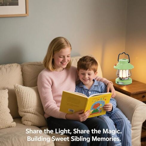 V.C Formark Retro Snail Kids Lantern - Forest Green USB ضوء التخييم القابل لإعادة الشحن ، وضوء ليلي قابلاً للخلاف 3 ألوان مع خطاف الخيمة ، وآمن داخلي في الهواء الطلق للأطفال الأساسية للتخييم in Saudi Arabia
