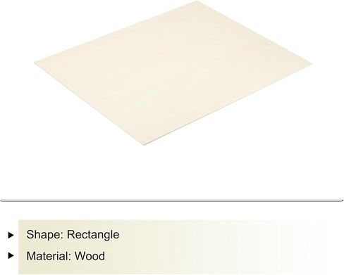 Meccanixity Basswood Sheet 18 × 12 × 3/16 بوصة من ألواح الخشب غير المكتملة لخشب الخشب للليزر الحرف مع أسطح ناعمة in Saudi Arabia