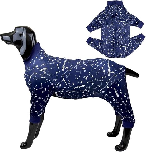 D.E.e Dog Shirt للكلاب الكبيرة الصيفية من القطن الكلب ملابس خفيفة الوزن خزان أعلى أنثى كبيرة (Galaxyblack ، 3XL) in Kuwait