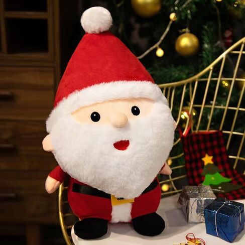 Santa Claus Plush Toy, 12" Santa Claus Stuffed Toy, Christmas Plush Toys Xmas Decoration Indoor (Reindeer) in Kuwait
