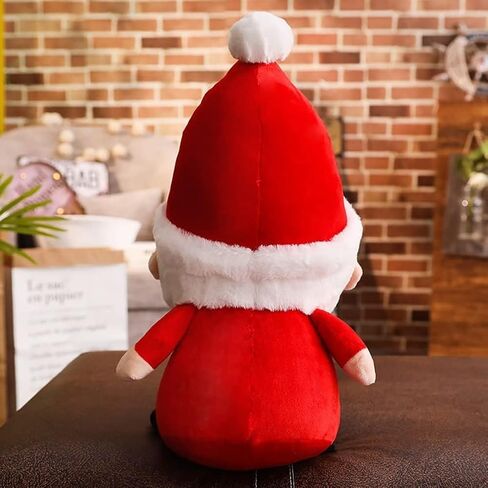 Santa Claus Plush Toy, 12" Santa Claus Stuffed Toy, Christmas Plush Toys Xmas Decoration Indoor (Reindeer) in Kuwait