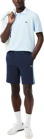 Lacoste Men's Men Fit Strate Colorblock Shorts ، Off White ، Maroon ، & Clay ، XX-Large in Saudi Arabia