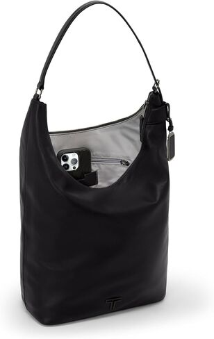TUMI - Voyageur Evora Large Hobo - Modern Silhouette Shoulder Bag - Crescent Hobo Bag - Black Leather in Saudi Arabia