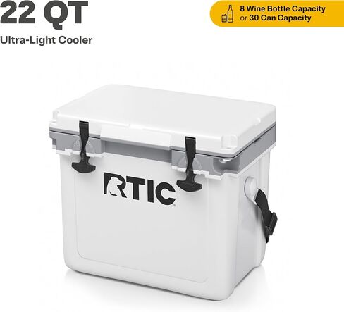 RTIC Ultra-Light Hard Cooler Insulated Portable Ice Chest Box for Drink, Beverage, Beach, Camping, Picnic, Fishing, Boat, Barbecue, 30% Lighter Than Rotomolded Coolers | Portable Ice Chest Box for Beach, Drink, Beverage, Camping, Picnic, Fishing, Boat, Ba in Saudi Arabia