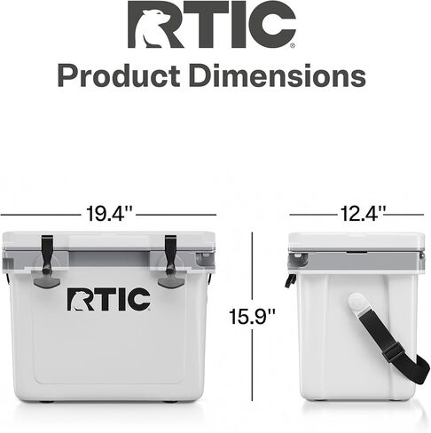 RTIC Ultra-Light Hard Cooler Insulated Portable Ice Chest Box for Drink, Beverage, Beach, Camping, Picnic, Fishing, Boat, Barbecue, 30% Lighter Than Rotomolded Coolers | Portable Ice Chest Box for Beach, Drink, Beverage, Camping, Picnic, Fishing, Boat, Ba in Saudi Arabia
