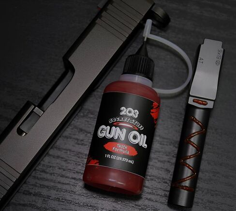 Gun Oil (1 fl oz) Thick High-Density Extreme Temperature Friction Resistance Long Lasting Without Running Or Dripping,Gun Lubricant for Pistols, Rifles, Shotguns, Suppressed Firearms in Saudi Arabia